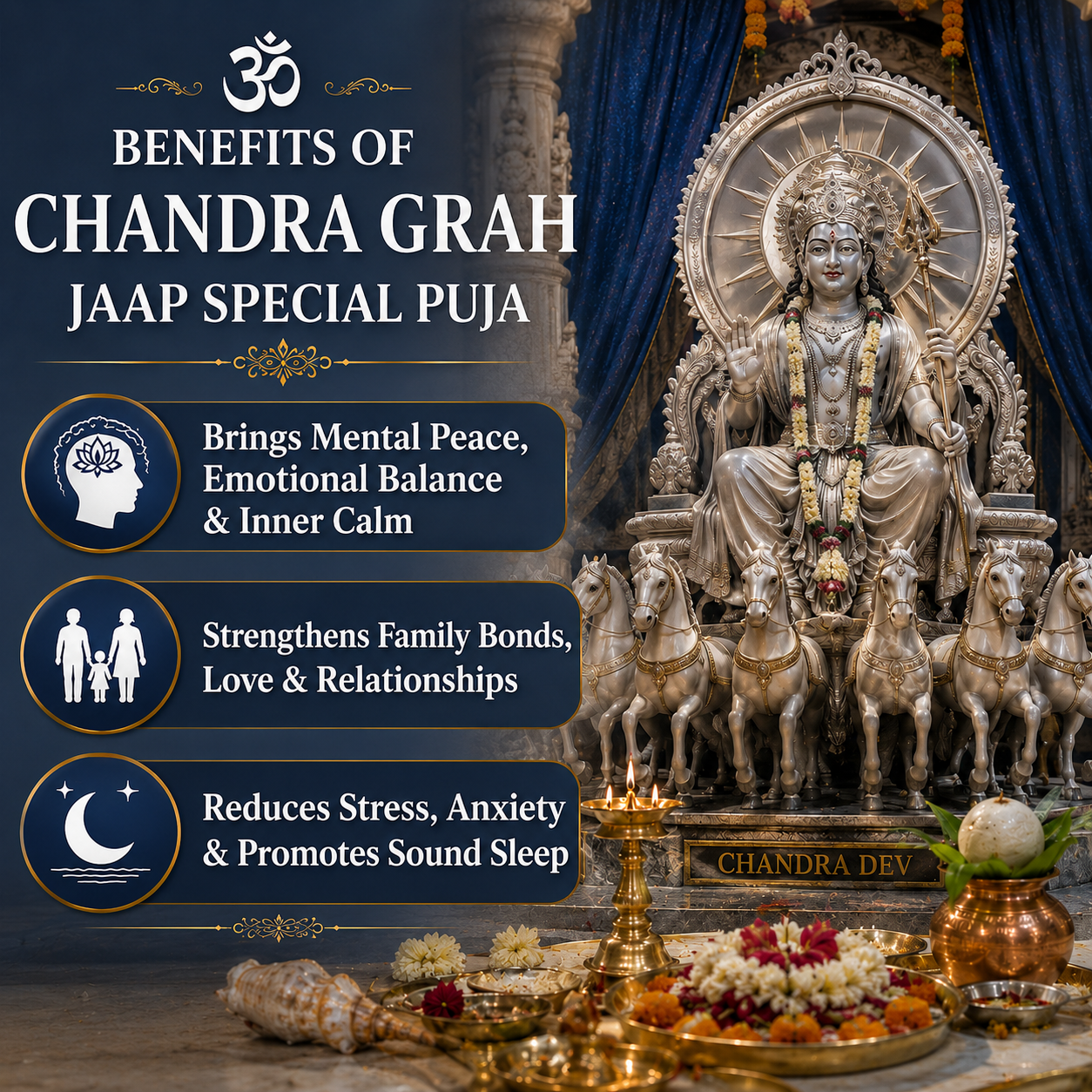 Chandra Grah Jaap Special Puja